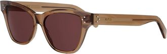 Celine 3 Dots HD Zonnebril - Dames - Zonnebrillen - Bruin - 52 MM - Accessoires