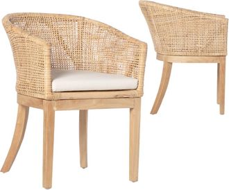 Klast Packs 2 sillas fibra natural natural 49 cm x 74 cm cm