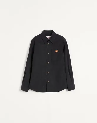Valentino Nylon Shirt Jacket With Patch VLogo