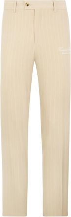 Philipp Plein Joy Fit Broeken - Heren - Slim Fit Broeken - Beige - 4XL - Leer - Broeken