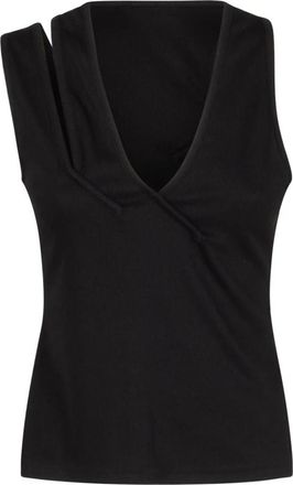 CHRISTOPHER ESBER Trio Strap Tank - Dames - Tops zonder mouwen - Zwart - XL - Polyester - Tops