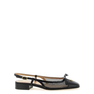 Valentino Garavani Valet Du Roi Slingback Ballerina - female - Valentino Garavani - Ballerina Shoes - Black - 4 UK - Shoes