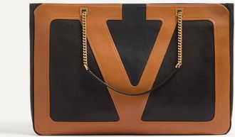 Valentino Garavani Borsa Shopping Grande Valentino Garavani Viva Superstar In Nappa Uomo NERO/SPEZIA UNI