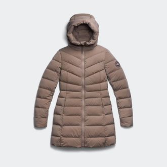 Canada Goose Clair Coat Tonal Disc (Women, Taupe Grey, XL)