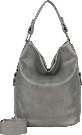 Fritzi Aus Preu&szlig;en Fritzi Olga Limited Rivet Hobo Handbag Shoulder Bag Vegan Faux Leather Rivet Design Womens Pouch Bag with Wide Webbing Strap and Magnetic Closure 37 x