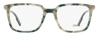 Ermenegildo Zegna EZ5265-H Stepped Browline Eyeglasses - Gray