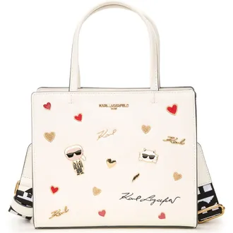Karl Lagerfeld Maybelle Satchel in Multi/white at Nordstrom