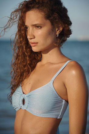 Sanctuary Off-Shoulder Underwire Ring-Front Bikini Top