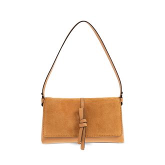Kate Spade New York Small Loop Suede-panelled Knotted Shoulder Bag