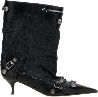 Balenciaga Black Cagole Wide Ankle Boots