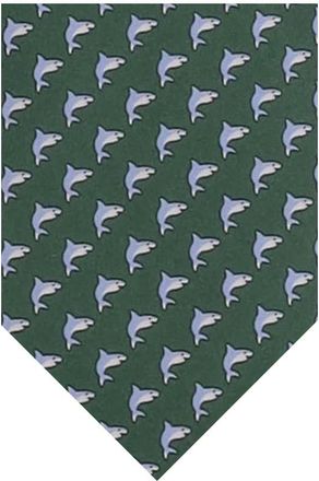 Ferragamo Green Animal Print Tie