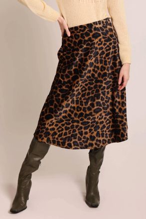 Traffic People Proceed With Caution Anarchy Skirt In Leopard Print