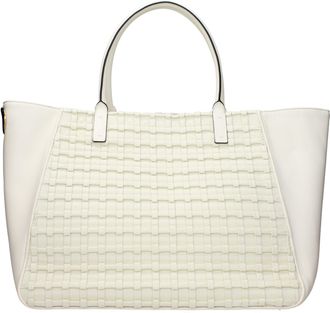 Valentino Garavani Damens Handtaschen Beige/Elfenbein Leder