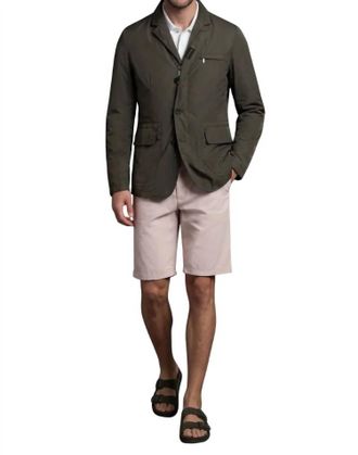 Moorer Lapel Casual Jacket In Forest