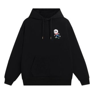 Li-Ning x Pablo Ientile Skull Graphic Hoodie Black AWDS913-4