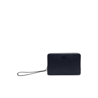 Lacoste Chantaco Leather Pouch - male - Lacoste - Bags - Black - ONE SIZE - Bags