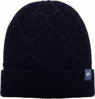 United By Blue The Softest Ultra cozy Yak Yarn with Diamond Cable Knit Beanie in Navy at Nordstrom