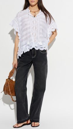 Isabel Marant Payton Top, Womens, White