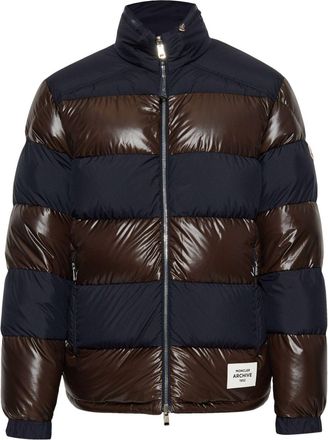 Moncler Peclet jacket - men - Polyester/Recycled Polyamide/Down/Feather - 4 - Blue