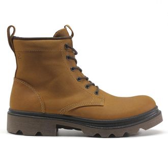 Ecco Ecco Grainer 214714 Oiled Nubuck Mens Lace up Boots - Amber - Size:UK 10.5-11