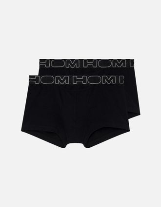 HOM Hom Mens HO1 Boxerlines 2-Pack Boxer Brief, Black - Size: 32/30/31