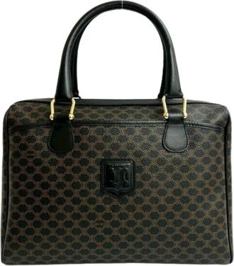 Celine Pre-owned Handbags, female, Black, Size: ONE SIZE Pre-owned Vintage Boston Bag