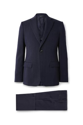 Loro Piana International Pinstriped Virgin Wool Suit
