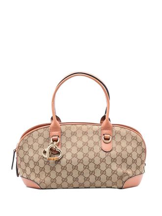 Gucci 2016-2025 GG Canvas Heart Bit satchel - Brown