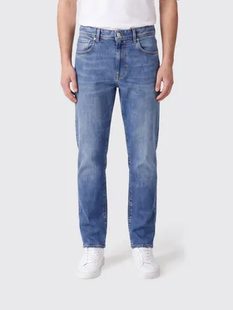 Incotex Jeans straight a cinque tasche in denim di cotone stretch