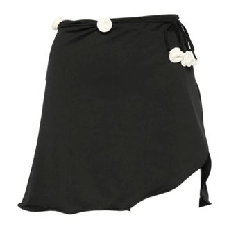 La Reveche Short Skirts, female, Black, Size: M Bouquet Pareo
