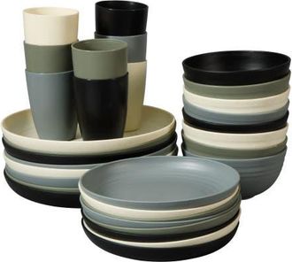 Gibson Home 32-Piece Dinnerware Set, Service for 8, Wheatstraw Blend in Multicolors at Nordstrom