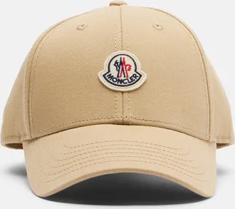 Moncler Logo cotton gabardine baseball cap