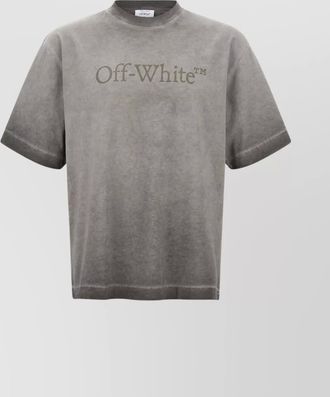 Off-white skateboarding inspired crew neck t-shirt
