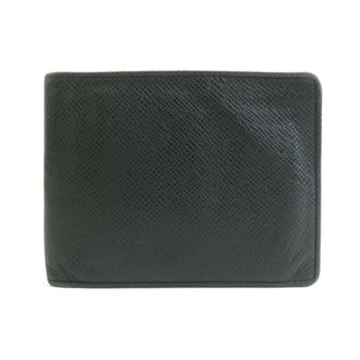 Louis Vuitton Black Taiga Leather Wallet (Bi-Fold) (Pre-Owned)
