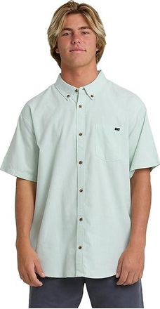 Billabong All Day Short Sleeve Mens T Shirt Granite Green : 2XL, Cotton/Polyester