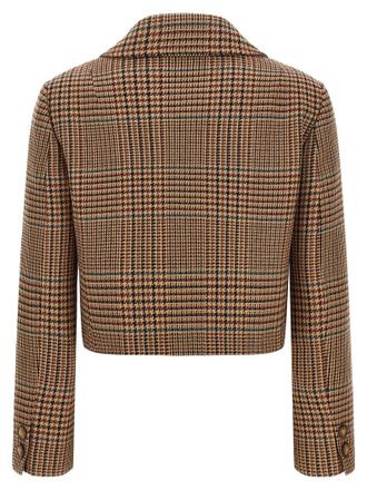 Etro Prince of Wales Wool Blazer - Tan