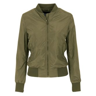 Urban Classics Dames/Dames Lights Bomberjack (Olijf)