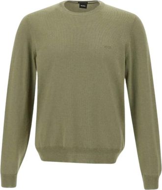 HUGO BOSS Heren, Truien, Groen, Maat: 2XL Wol