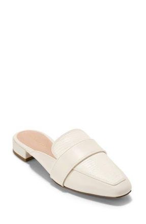 Cole Haan Pasha Mule in Ivory Leather/Ivory Lizard at Nordstrom Rack, Size 8