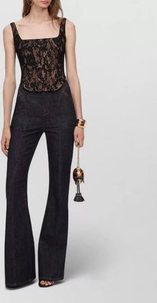 Self Portrait sleeveless lace corset top