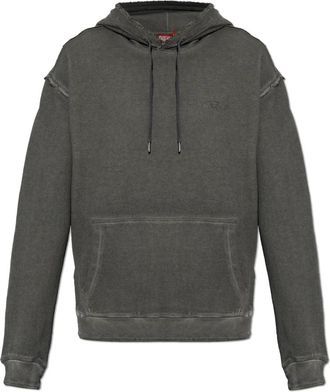 Diesel S-Quinn-Hood Sweatshirt - Heren - Hoodies - Bruin - M - Katoen - Hoodies & sweatvesten