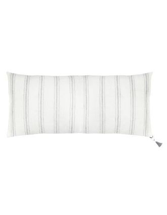Anaya with Love Petite Beige Stripe Linen Pillow Cover Only in White With Grey Stripes at Nordstrom, Size 13X30