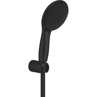 GROHE Vitalio Start QuickFix Handdoucheset - diameter 11cm - 2 straalsoorten - 7.4l/min - met houder - met slang - 175cm - matte black (mat zwart)