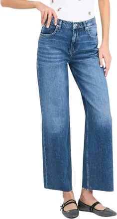 Liu Jo Vaqueros de pernera ancha - Jeans - Mujer - Azul - W33