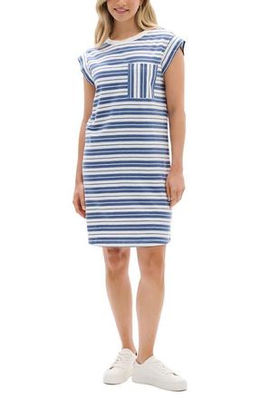 Hatley Stripe T-Shirt Dress in Blue at Nordstrom, Size X-Small