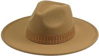 MARCUS ADLER Wide Brim Felt Panama Hat in Camel at Nordstrom Rack