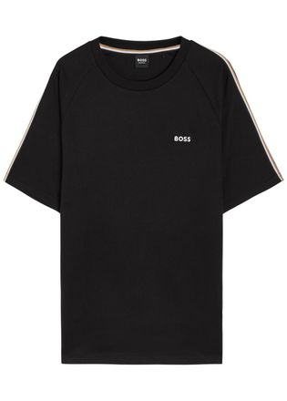 BOSS Boss Iconic Logo-embroidered Cotton T-shirt - Black - Xxl