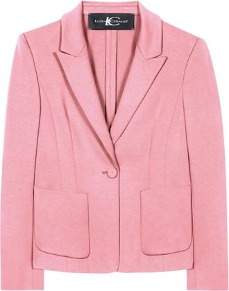 Luisa Cerano Blazer met Stijl 0446 - Dames - Blazers - Roze - S - Wol - Jassen
