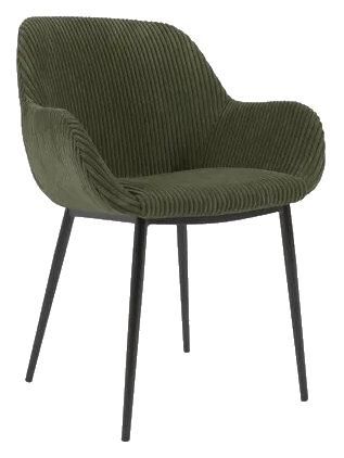 K Home Armlehnstuhl Konay - Dunkelgr&uuml;n Cord Archiviert