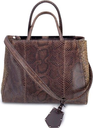 Fendi Fendi Brown Leather Tote 2Jours (Authentic Pre-Loved)